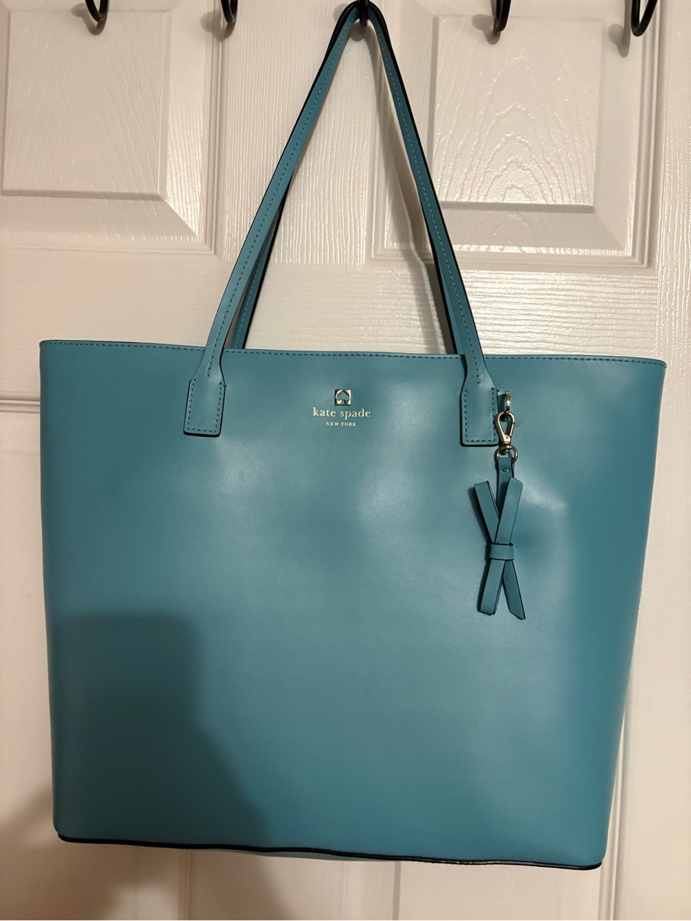 kate spade Teal Tote with Tassel Charm